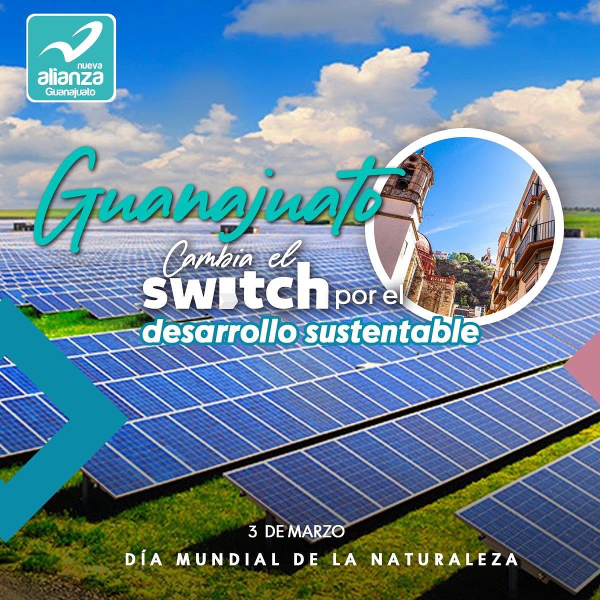 AntonioCSot's tweet photo. La grandeza de #Guanajuato, no solo está en sus industrias, sino también en cambiar el switch hacia el #DesarrolloSustentable de sus empresas. 🌿♻️

#DíaMundialDeLaNaturaleza
#CambiaElSwitch https://t.co/quHIVtakV0