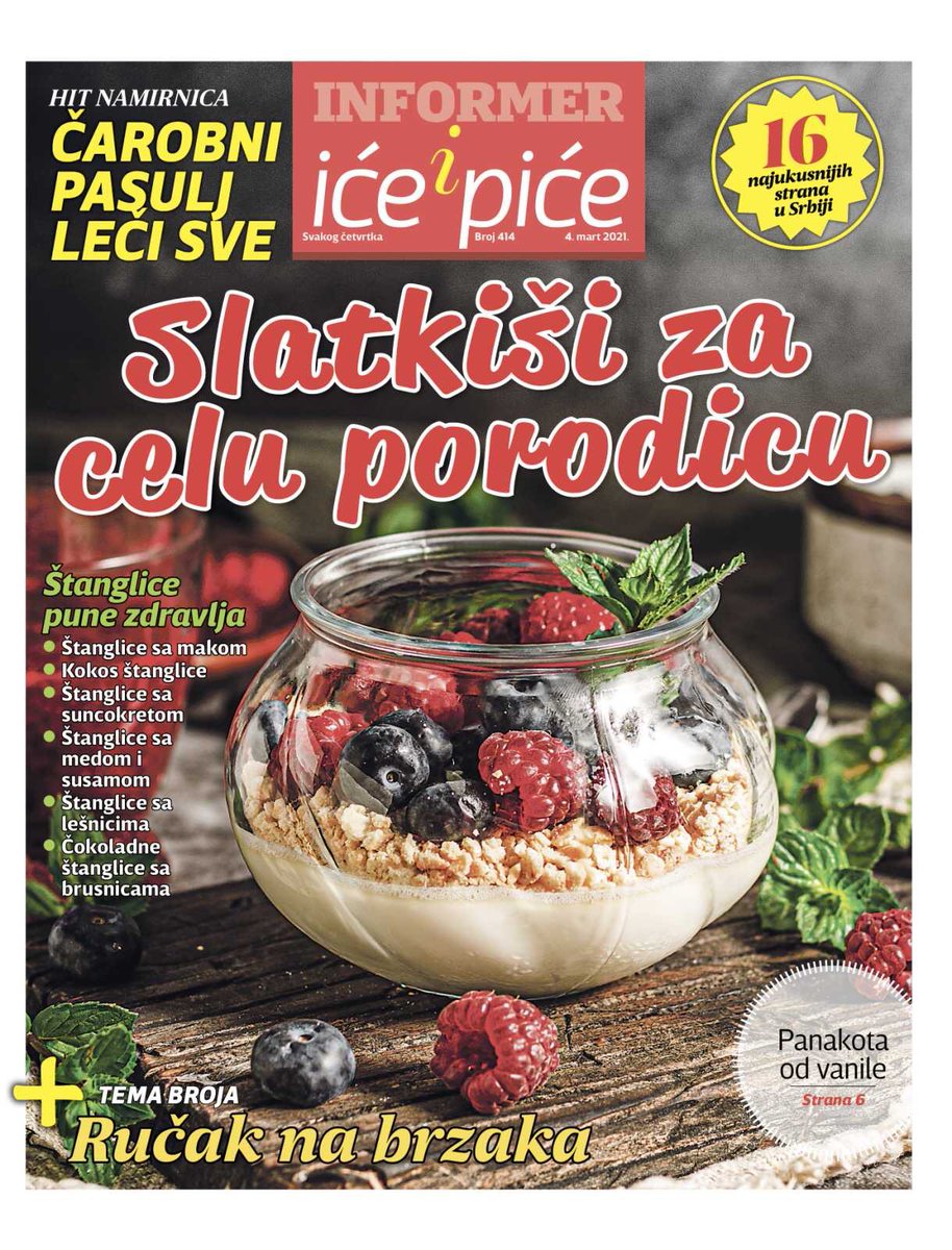 InformerNovine's tweet photo. Naslovna strana Informera za 04.03.2021. godine i dodatak “Iće i piće”. #informer #informervesti #vesti #srbija https://t.co/6aZEuCNrxZ