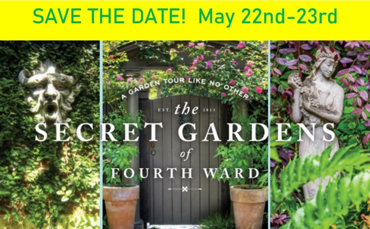 FourthWardCLT's tweet photo. Save the date! 
#FourthWardCLT
#SecretGardens https://t.co/WkYHYMo6hr