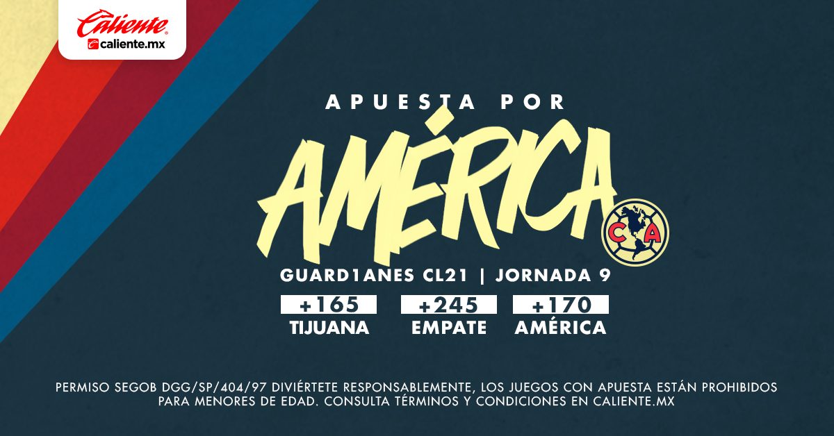 🗞⎜Las Águilas enfrentarán a Tijuana
Revisa el Previo del partido ➡ https://t.co/rhyxr4AkPQ
📲 ¡@calientesports te ofrece los mejores momios! 🤩 Regístrate y recibe $400 de regalo ➡ https://t.co/GgfE50cBVR
#MásAcciónMásDiversión https://t.co/5gLOa2zaVo
