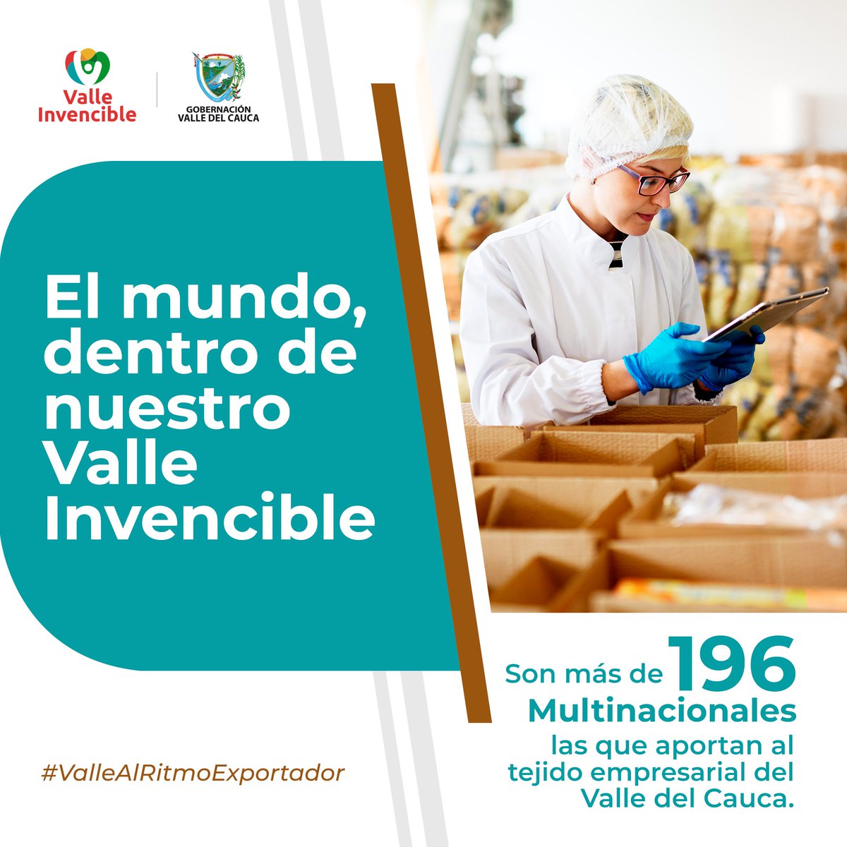 La canasta exportadora del Valle es la más diversificada y está encabezada por sectores como autopartes, farmacéutica, belleza y cuidado personal, cables de cobre, ácido cítrico, macrosnacks, entre otros. #ValleAlRitmoExportador