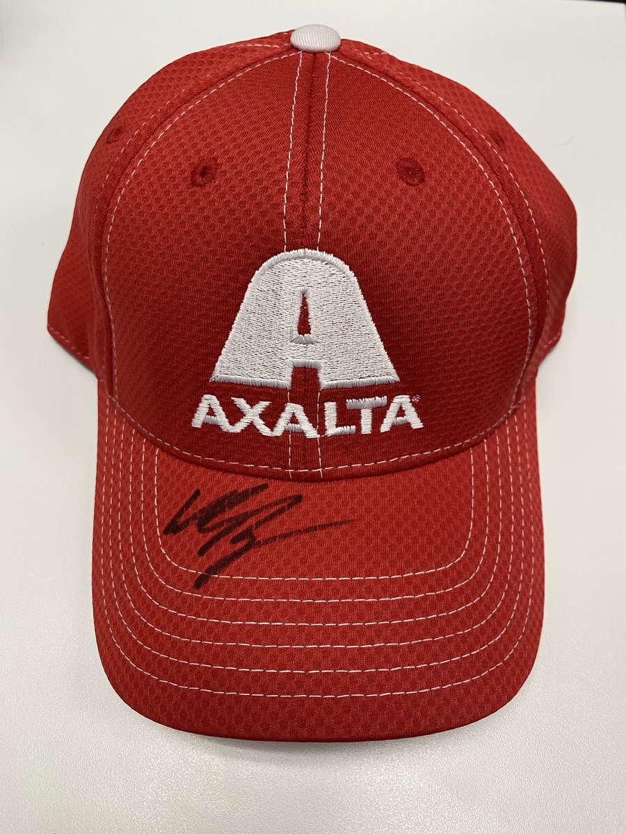 To celebrate <a href="/WilliamByron/">William Byron</a>’s first win of the season we’re giving away this autographed Victory Lane hat to one lucky winner. 🙌

Like &amp; RT this tweet for a chance to win! #Axalta24