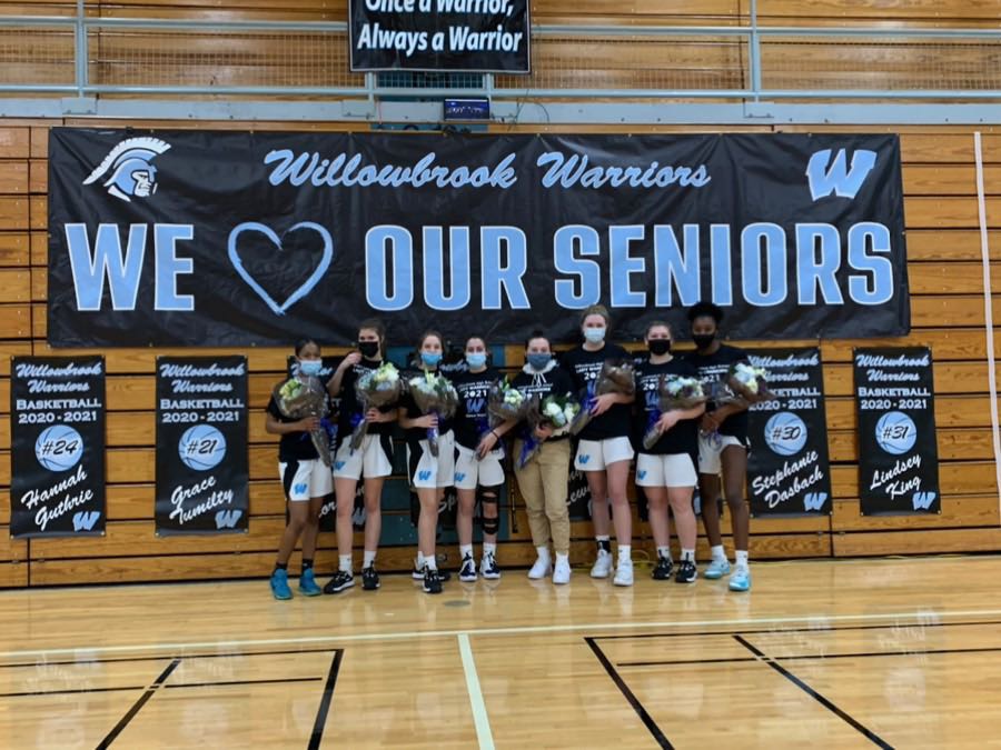 The Lady Warriors Celebrated our Seniors. Thank you for all you did for our program. Kenya, Abby, Gracie, Hannah, Taris, Stephanie &amp; Lindsey. You will be missed but never forgotten