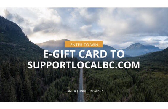 🌟 GIVEAWAY 🌟 Like, follow & retweet to win one of five $50 gift cards to @SupportLocalBC. Remember, even short glances away from the road increases your risk of crashing. #EyesFwdBC #LeaveYourPhoneAlone. Contest rules: ow.ly/SVWT50DHZmG