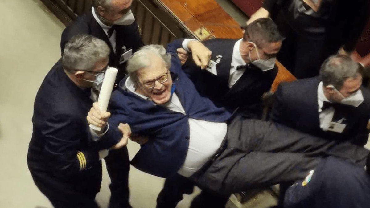 Intanto Morgan fuori l’ariston #sanremo2021