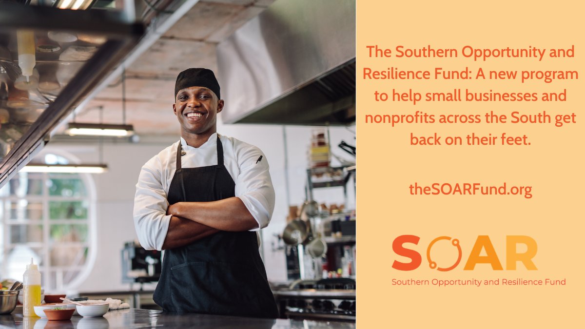 We’re excited to be part of a new fund aimed at helping southern #smallbusinesses navigate the effects of COVID-19 and get back on their feet. Learn more at thesoarfund.org  #SOARFund