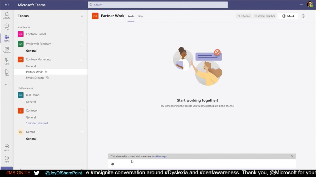 Ra_Koellner's tweet image. News #SharedChannels #MSignite 
Thank you @OmarShahine  for the demo!