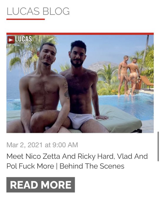 Check out our interview with @richardhardxxx for @LucasEnt  Also featuring @PolPrince and @VladStarkXXX<a class="tags" target="_blank" title="On Twitter" href="/?out=eyJ0eXAiOiJKV1QiLCJhbGciOiJIUzUxMiJ9.eyJpYXQiOjE3MjAxOTE4OTUsImlzcyI6InR3cG9ybnN0YXJzLmNvbSIsIm5iZiI6MTcyMDE5MTg5NSwiZXhwIjoxNzUxNzI3ODk1LCJyZWRpcmVjdF91cmwiOiJodHRwczovL3R3aXR0ZXIuY29tL3JpY2hhcmRoYXJkeHh4In0.HzY2sBCxWkMvrvdc1K4mqr_mgBvofQJ6bKnmcHpJMMQZxKaZHVz_MXkvXvO3ilaDoCORCO7julUa98KEK_2wAw">@richardhardxxx</a><a href="/tag/swimming"class="tags"><span>#swimming</span></a><a href="/tag/pool"class="tags"><span>#pool</span></a><a href="/tag/porn"class="tags"><span>#porn</span></a><a href="/tag/gay"class="tags"><span>#gay</span></a><a href="/tag/poolparty"class="tags"><span>#poolparty</span></a><a href="/tag/lucasentertainment"class="tags"><span>#lucasentertainment</span></a>
