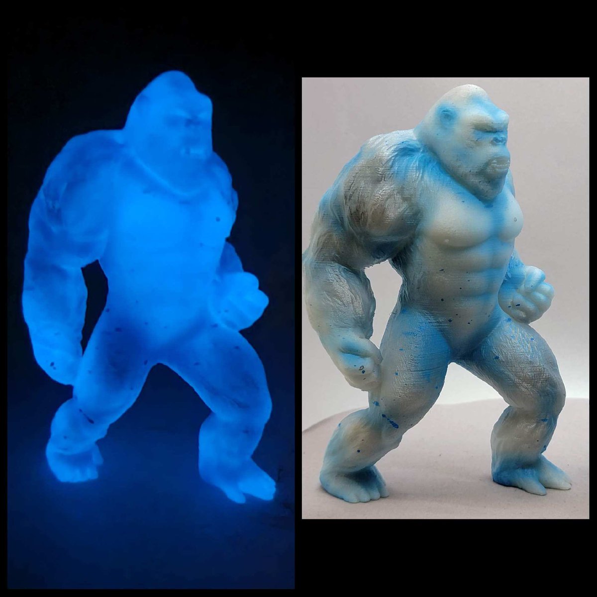 Kel_the_Warrior's tweet photo. Glowy KONG boy, painted by me and now available in our Etsy shop. Designed by @ChaosCoreTech and printed by @Spectra3DTech and the green glowing filament is made by @ColorFabb
#kong #kingkong #3dprinted #3dprinting #3dprint #glowfilament #glowinthedark #handpainted https://t.co/oxeGNmROWp