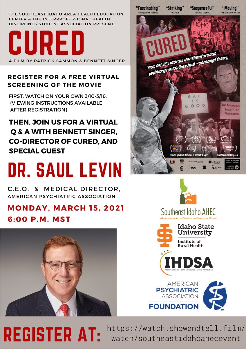 The Southeast Idaho Area Health Education Center and
Interprofessional Health Discipline Student Association brings to you: