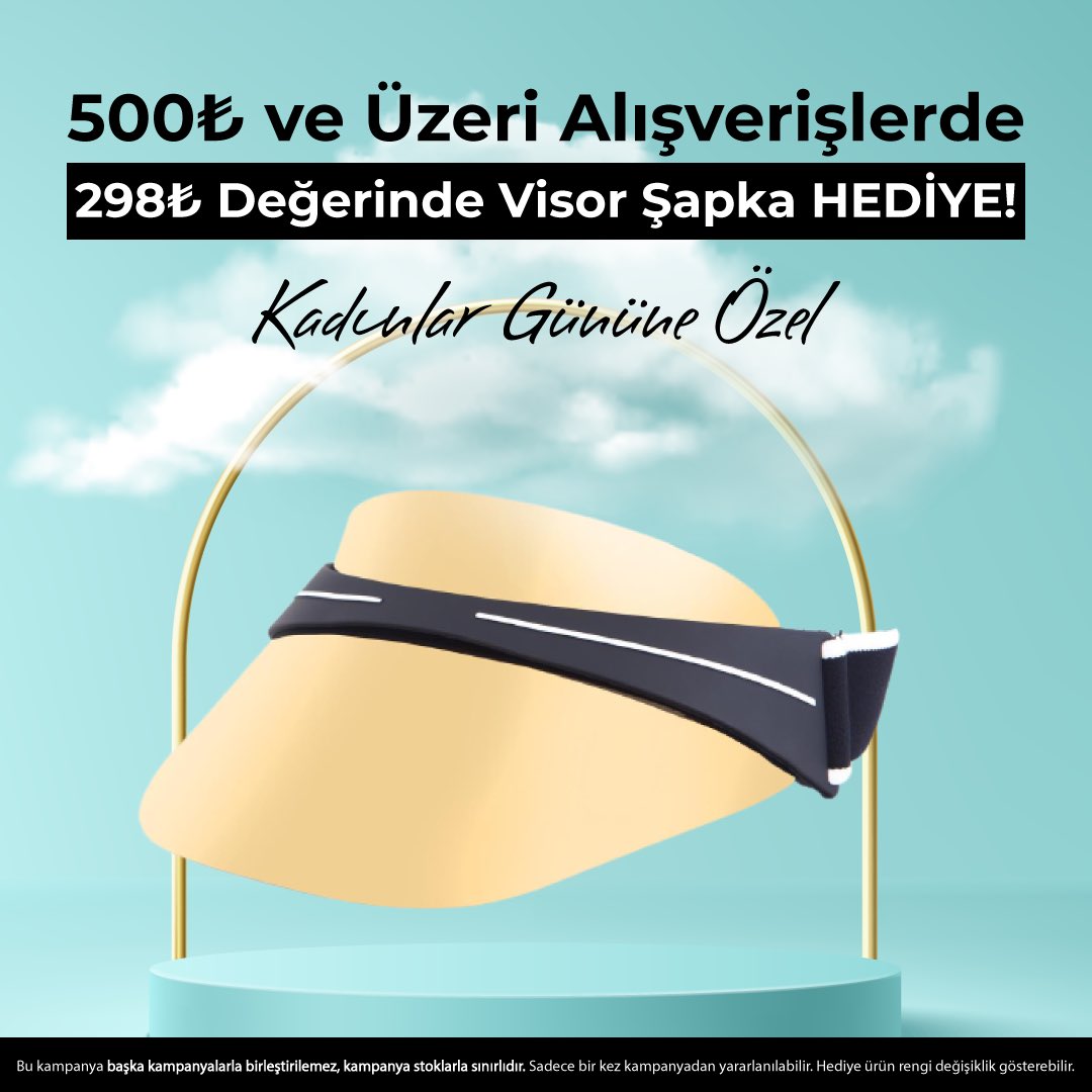 EmoOptik's tweet photo. Emooptik’ten Dünya Kadınlar Gününe Özel 2 Dev Kampanya!

2:
Sadece kadınlar gününe özel 500₺ ve üzeri sepetlerde 298₺ değerinde Visor Şapka hediye! Sınırlı sayıda stokları kaçırma!

#kadınlargünü #güneşgözlüğü #bakışlarınparlasın #emooptik https://t.co/Be4JYY2PDm