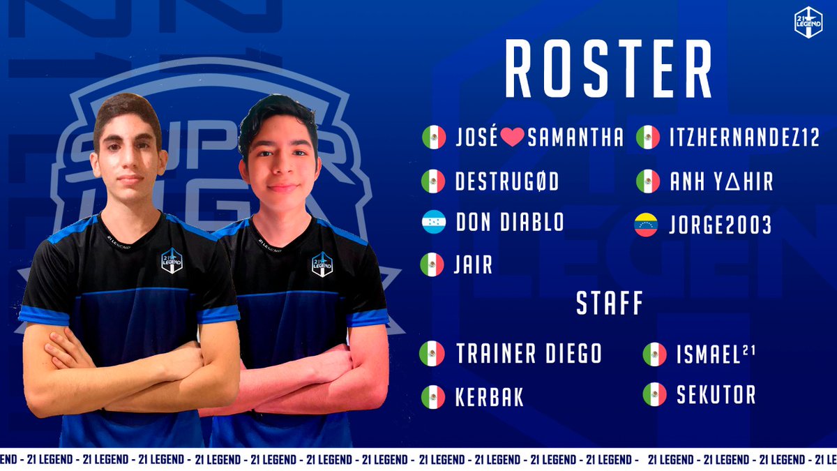 21 Legend (@21legend_gg) on Twitter photo Éstas son las leyendas que vestirán nuestros colores en la arena de <a href="/eGamersGG/">eGamers 🇨🇱</a> en búsqueda de la gloria 🙌
👤
<a href="/6DON6DIABL6/">xXDon ✴️ DiabloXx</a>
<a href="/Yahir_MX1/">ANH Yahir🇲🇽</a>
<a href="/MizTerioSo/">Josᥱ́ Goᥒzᥲ́ᥣᥱz</a>
@DestruGoD
<a href="/Jorge2003_CR/">☆Jorge2003☆</a>
<a href="/JairNam1/">Jair</a>
<a href="/MoisesAltuzar/">Itzhernandez12</a>
👥
<a href="/TrainerDiegoTM/">tw-D</a>
<a href="/Kerbak2/">86 Jaiba-Kun 愛 𓆰 𓆪</a>
<a href="/Sekutor_CR/">Sekutor</a>
<a href="/IsmaelCR15/">Ismael²¹</a>
Hoy y siempre...
#go21 Éstas son las leyendas que vestirán nuestros colores en la arena de <a href="/eGamersGG/">eGamers 🇨🇱</a> en búsqueda de la gloria 🙌
👤
<a href="/6DON6DIABL6/">xXDon ✴️ DiabloXx</a>
<a href="/Yahir_MX1/">ANH Yahir🇲🇽</a>
<a href="/MizTerioSo/">Josᥱ́ Goᥒzᥲ́ᥣᥱz</a>
@DestruGoD
<a href="/Jorge2003_CR/">☆Jorge2003☆</a>
<a href="/JairNam1/">Jair</a>
<a href="/MoisesAltuzar/">Itzhernandez12</a>
👥
<a href="/TrainerDiegoTM/">tw-D</a>
<a href="/Kerbak2/">86 Jaiba-Kun 愛 𓆰 𓆪</a>
<a href="/Sekutor_CR/">Sekutor</a>
<a href="/IsmaelCR15/">Ismael²¹</a>
Hoy y siempre...
#go21