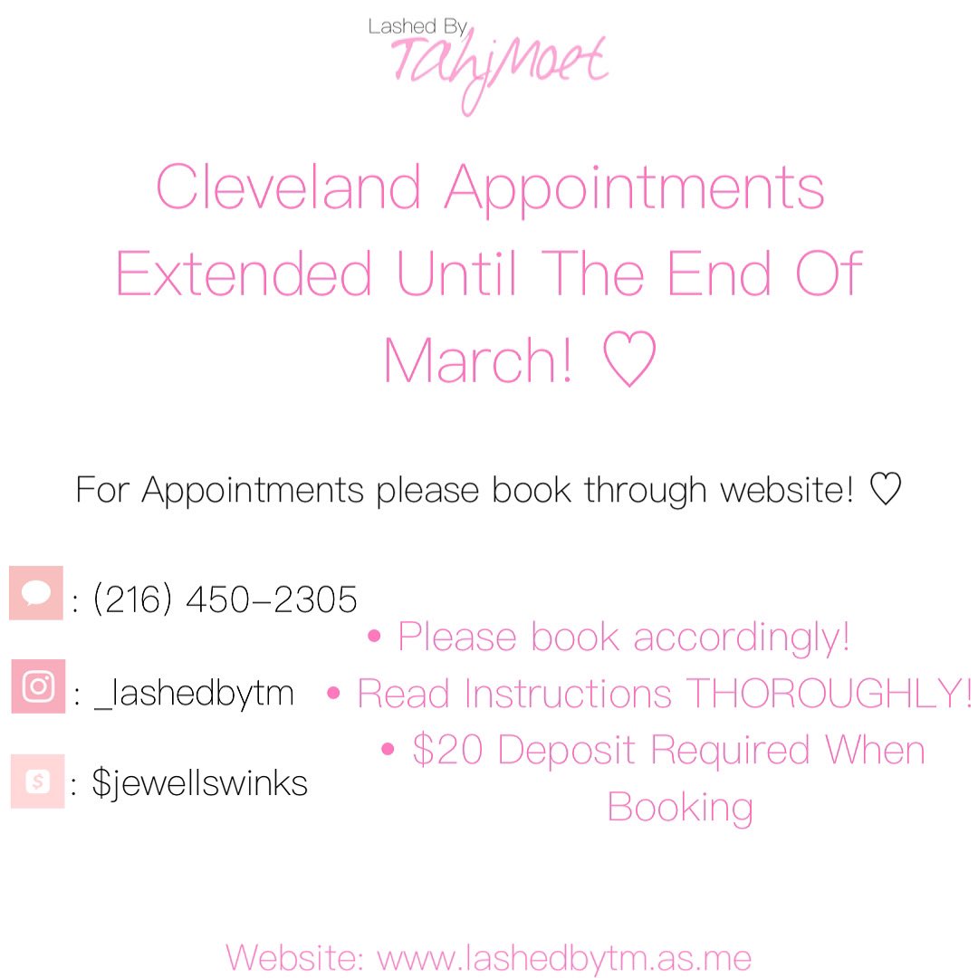 CLEVELAND IVE DECIDED TO EXTEND MY STAY!! You can now book your appointments for March! 💗#lashes #volume #megavolume #lashextensions  #esthetics #liscensedlashtech #beauty #blackownedbusiness #lasvegas #lasvegaslashextensions #clevelandlashextensions #minklashes #minkstriplashes