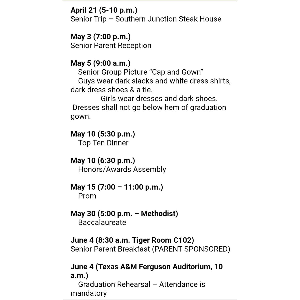 coachoneal1's tweet photo. Senior spring activities 🎓 https://t.co/TTWVj60Wgd