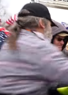 The individual in this photograph is one of many people involved in the violence at the U.S. Capitol on January 6. If you know his whereabouts, contact the #FBI at tips.fbi.gov. Remember to refer to photo 245.