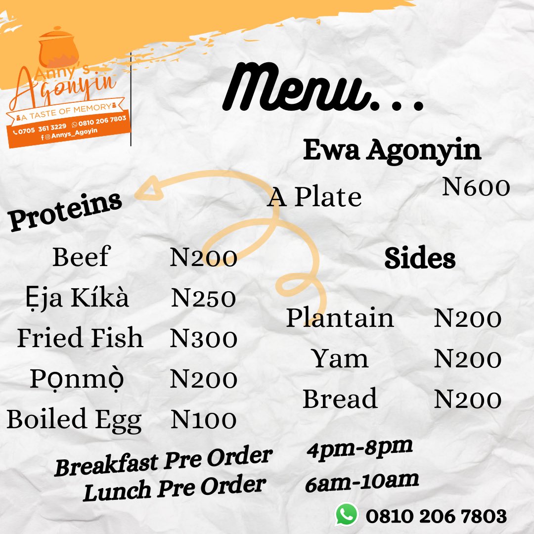 AnnysAgonyin's tweet photo. Sending you to bed with this beaut😉
We are taking orders against tomorrow.
SWIPE for our Menu😁
•
Kindly call 08102067803 or click link in bio to place your orders.
Thank You🎊
#AbujaTwitterCommunity
#abujafoodmarket https://t.co/X2dNg5lTi0