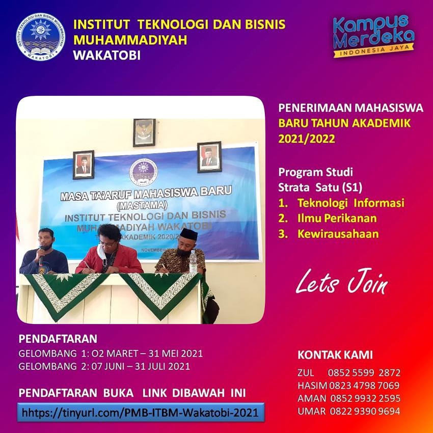 ItbmWakatobi's tweet image. #pmb2021 #itbmwakatoi #PTM #Muhammadiyah #Wakatobi #Sultra