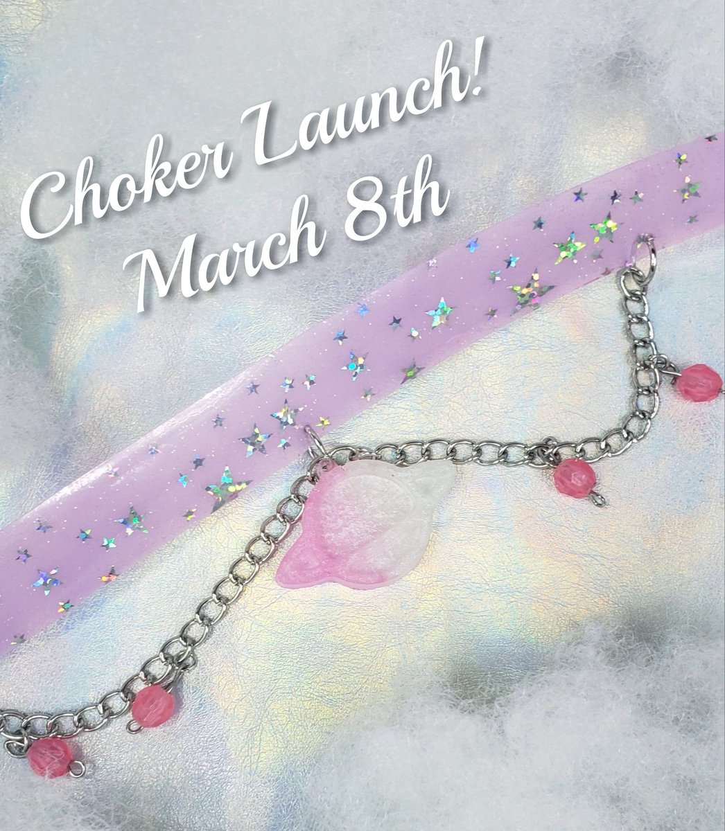 So excited to launch a whole collection of rad chokers next Monday! 🤗🌠

#smallbusiness #resinart #handmadechoker