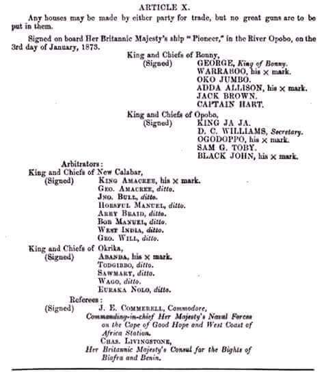 bara_kabaka's tweet photo. The signatories of the treaty   that brought about the end of the war between Bonny kingdom and Opobo kingdom https://t.co/zBeaE3CV6k