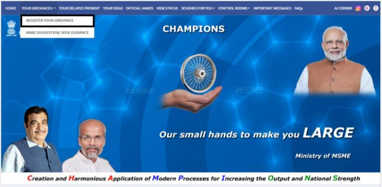 YojanasDetail's tweet photo. Champions Portal MSME Grievance
#India #MSME #ministry #grievance
https://t.co/npR1r5QJjP https://t.co/L6eBzyfIzf