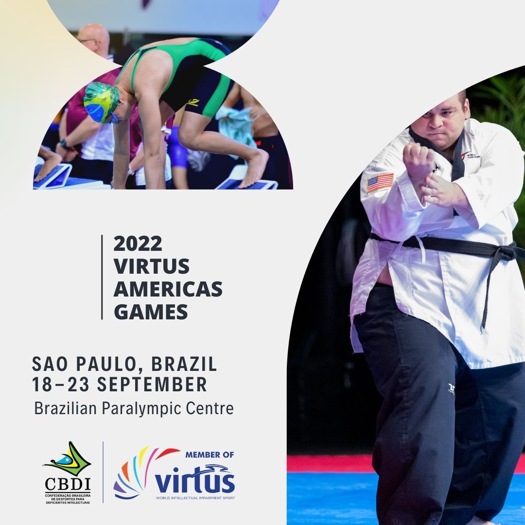 JUST ANNOUNCED - The 2022 Virtus Americas Regional Games will be hosted in Sao Paulo BRAZIL from 18 to 23 Sept 2022. Congratulations to CBDI and team. Read announcement on virtus.sport #2022VirtusAmericasGames