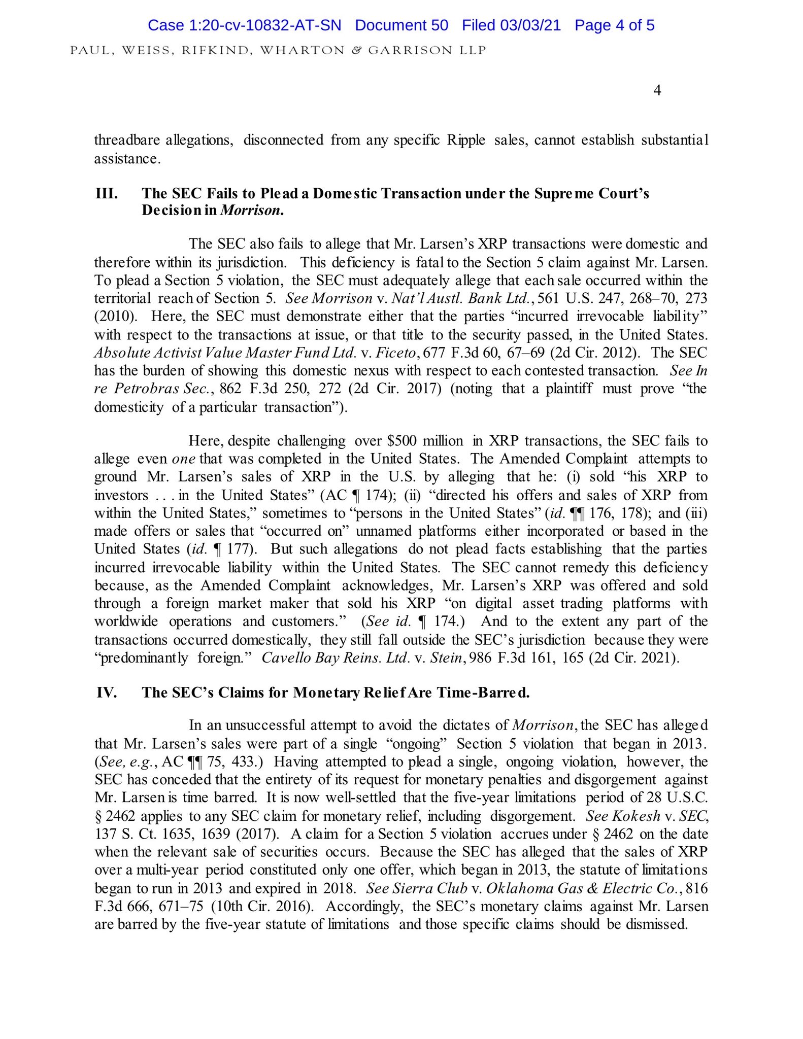 James K. Filan 🇺🇸🇮🇪 on Twitter "Larsen letter…