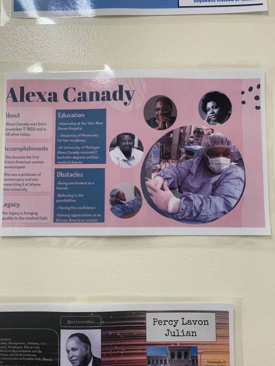 klubrantmfs's tweet image. Amazing posters from our 8th and 10th grade students honoring Black mathematicians and scientists who are a part of our history and present. Thank you to @EMooreMath for leading them through this project!