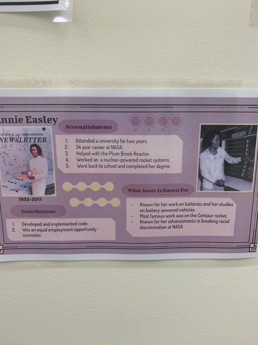 klubrantmfs's tweet image. Amazing posters from our 8th and 10th grade students honoring Black mathematicians and scientists who are a part of our history and present. Thank you to @EMooreMath for leading them through this project!