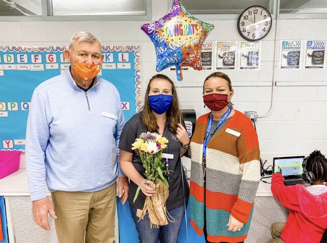 Congrats to our First Year Teacher of the Year Candace Holbrooks! As a 1st grade teacher, you have rocked your first year and we are so thankful for all you do for our school and our students!