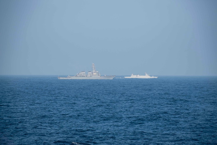 TheCVN69's tweet photo. Wow what a day! #LightningHandshake2021 had us busy training alongside the Moroccan🇲🇦 maritime forces. Surface warfare ✔️,anti-submarine warfare ✔️, air and strike warfare ✔️ https://t.co/INFOvHuGPj