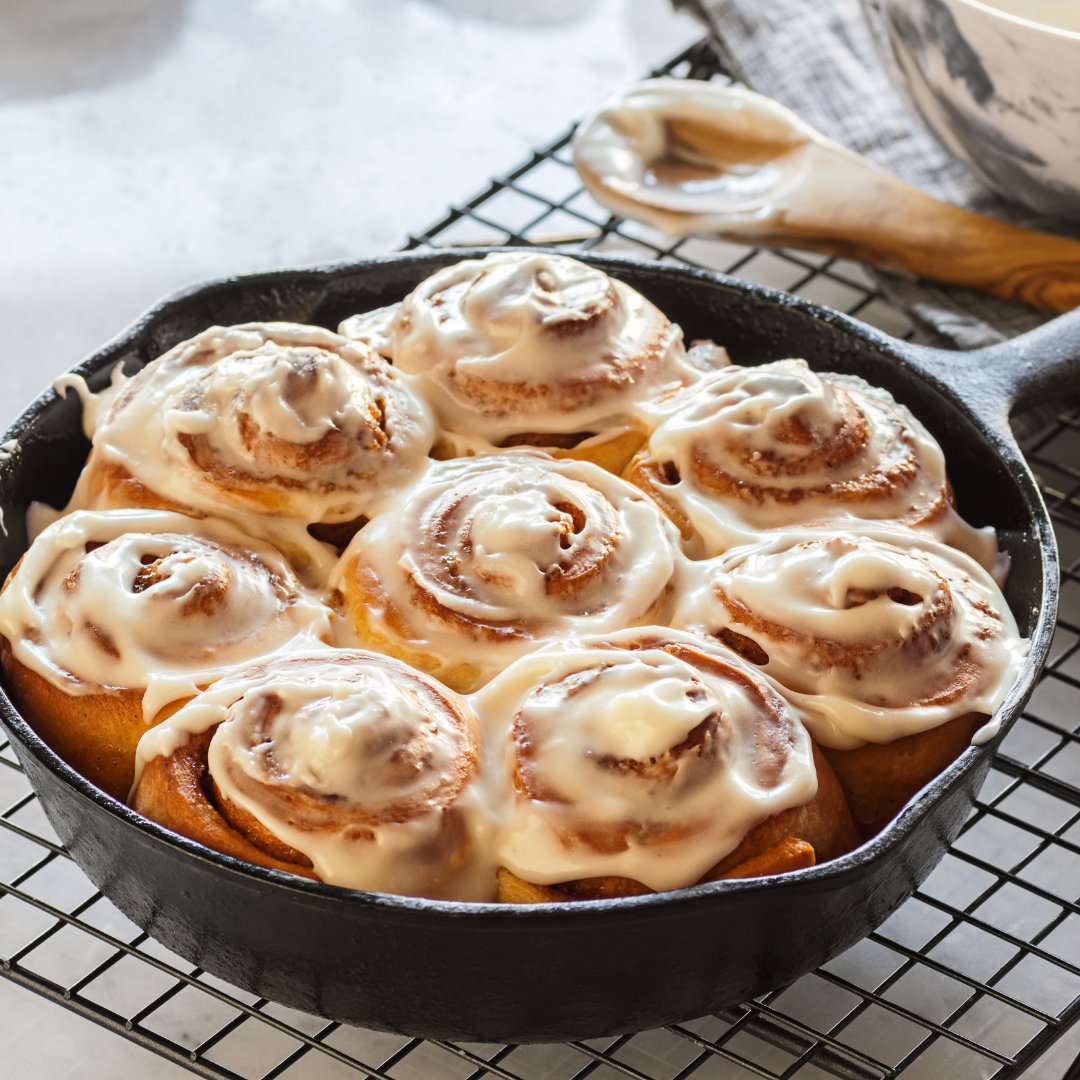 Reimagine your weekend brunch with these delicious cinnamon rolls featuring our <a href="/FlavorofGA/">Flavor of Georgia</a> and <a href="/goodfoodfdn/">Good Food Foundation</a> award-winning Honey Cinnamon Pecan Butter. Check out the recipe: goodsonpecans.com/recipes/cinnam…