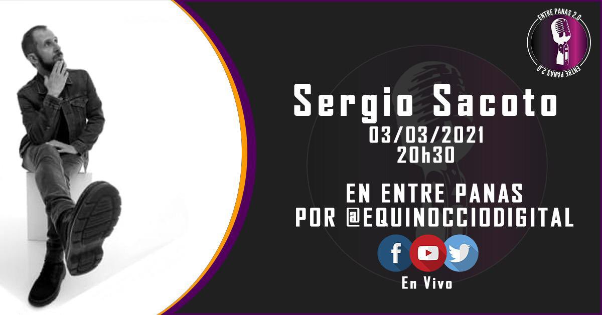 Está noche en #EntrePanas nos acompañará un gran artista ecuatoriano: <a href="/sergiosacoto/">Sergio♫Sacoto</a>, con quien hablaremos sobre su música y nuevos proyectos. 🎼🎹 Te esperamos a las 20h30 por todas las redes sociales de <a href="/EquinoccioMedia/">Equinoccio Digital</a>.