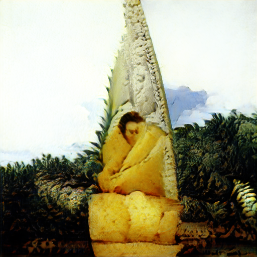 pamelaliou's tweet photo. "a woman in repose eating a pineapple" @advadnoun https://t.co/W5i4SHHEcB