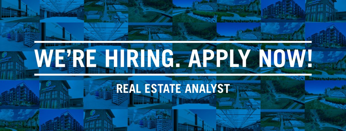 HuntMidwest's tweet photo. Want to join the Hunt Midwest team? We're looking for a #RealEstateAnalyst to work our team in underwriting and analyzing #realestate developments and acquisitions across all asset classes and multiple US markets. APPLY NOW! https://t.co/fyEpslb4Fh
#analyst #helpwanted https://t.co/kLXM3j65a9