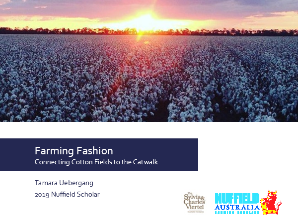 REGISTER FOR OUR FINAL WEBINAR! 
FIVE Scholars will present their research findings later today, including Qld Scholar <a href="/TamUebergang/">Tamara Uebergang</a> who studied
'Farming Fashion – Connecting cotton fields to the catwalk'
Register: nuffield.com.au/post/nuffield-…
#NuffieldAg #AusAg #AgChatOz #Cotton