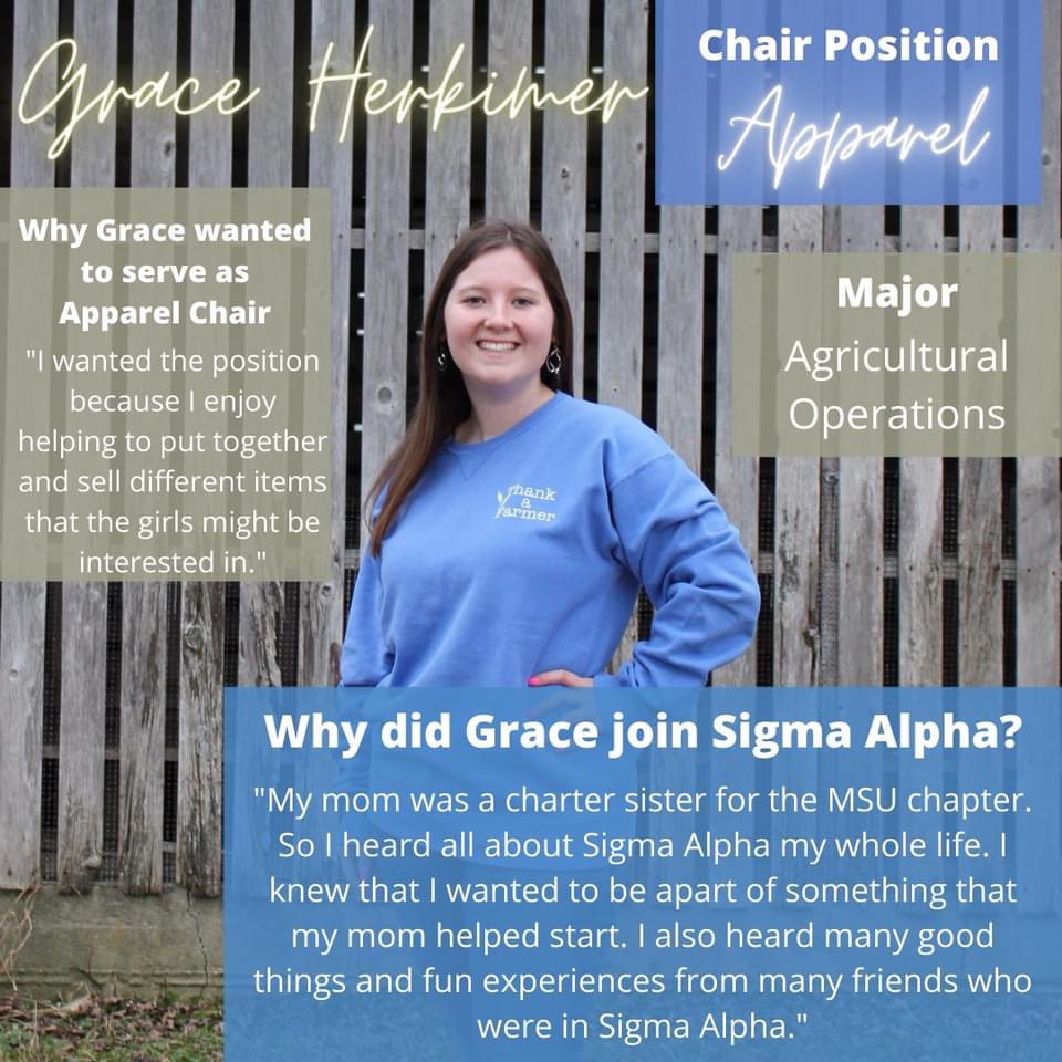 sigmaalpha__MSU's tweet photo. We are so excited to introduce and celebrate our sisters who have recently been elected to leadership positions within our sorority. 

Meet our Duck Race chair Faith Scheffler and our Apparel chair Grace Herkimer!

#sorority #sigmaalphasorority #sigmaalpha #chairpositions https://t.co/nfgHxtm30B