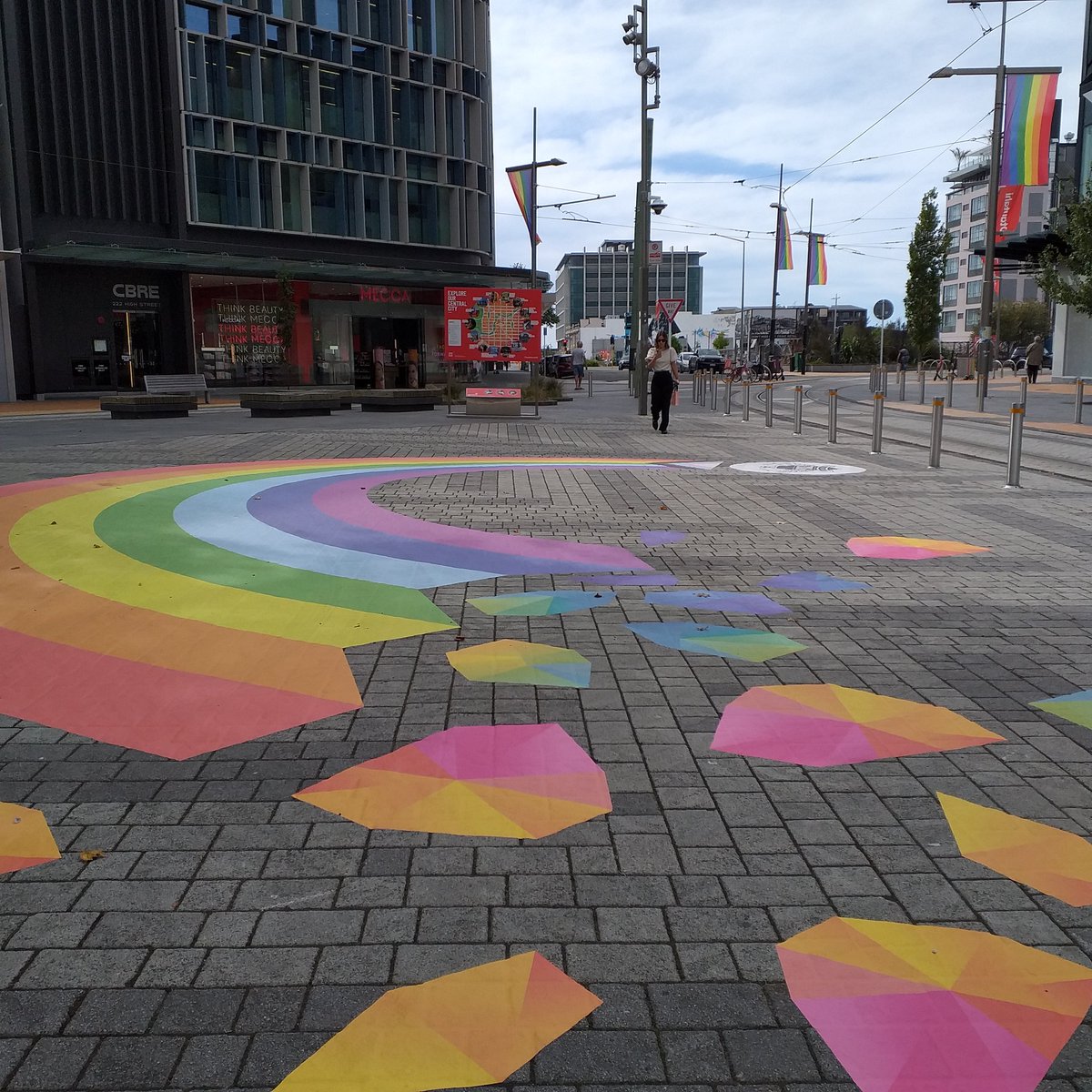 kebabette's tweet photo. Where the Streets have Big Pride. #chchpride https://t.co/VFkgcbtrob