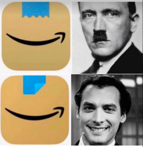 Peter Huesken You Cant Make This Stuff Up Amazon Changes App Logo That Resembles Adolf Hitler It Now Resembles Thierrybaudet T Co Sekid75m2q T Co Macwbbrxu9