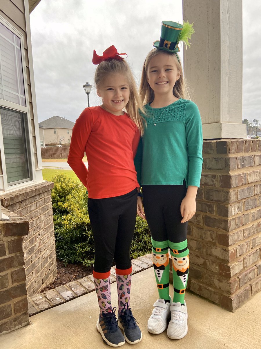 BonnetteJessica's tweet photo. Day 3 of Read Across America Week continues with crazy sock day! Sadie was excited to show off her bird socks since they are studying birds. @MarkBonnette @MGES510 https://t.co/ohfgKZCfZp