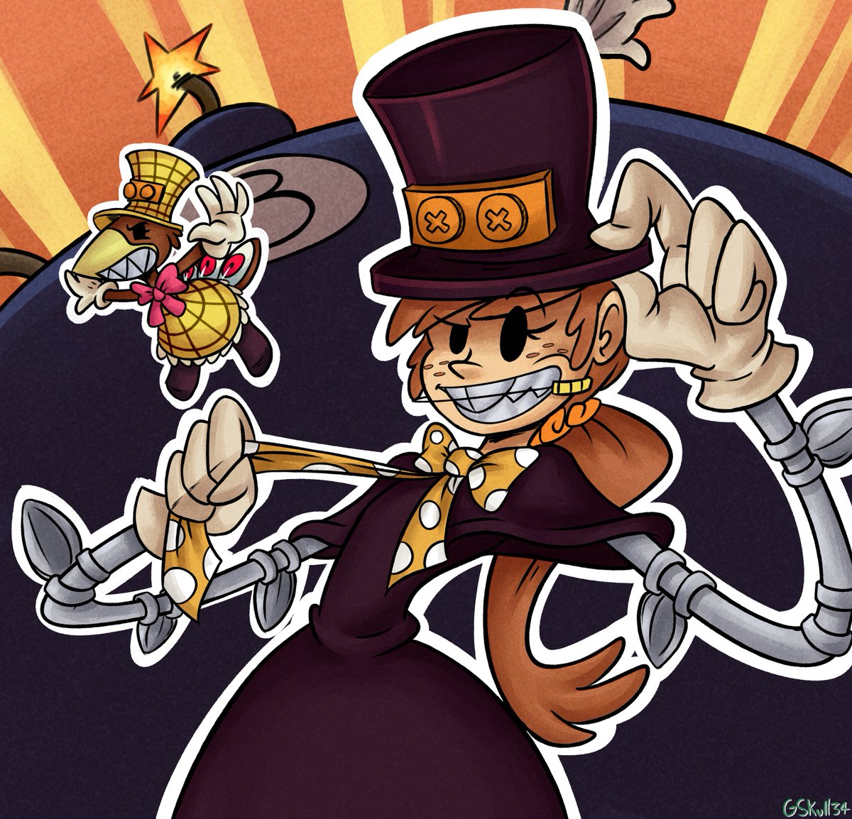 RT @GreenSkull34: Liby as Peacock from skullgirls. i like how this one came out.

#Sinkids https://t.co/ycJgLjE1hv
