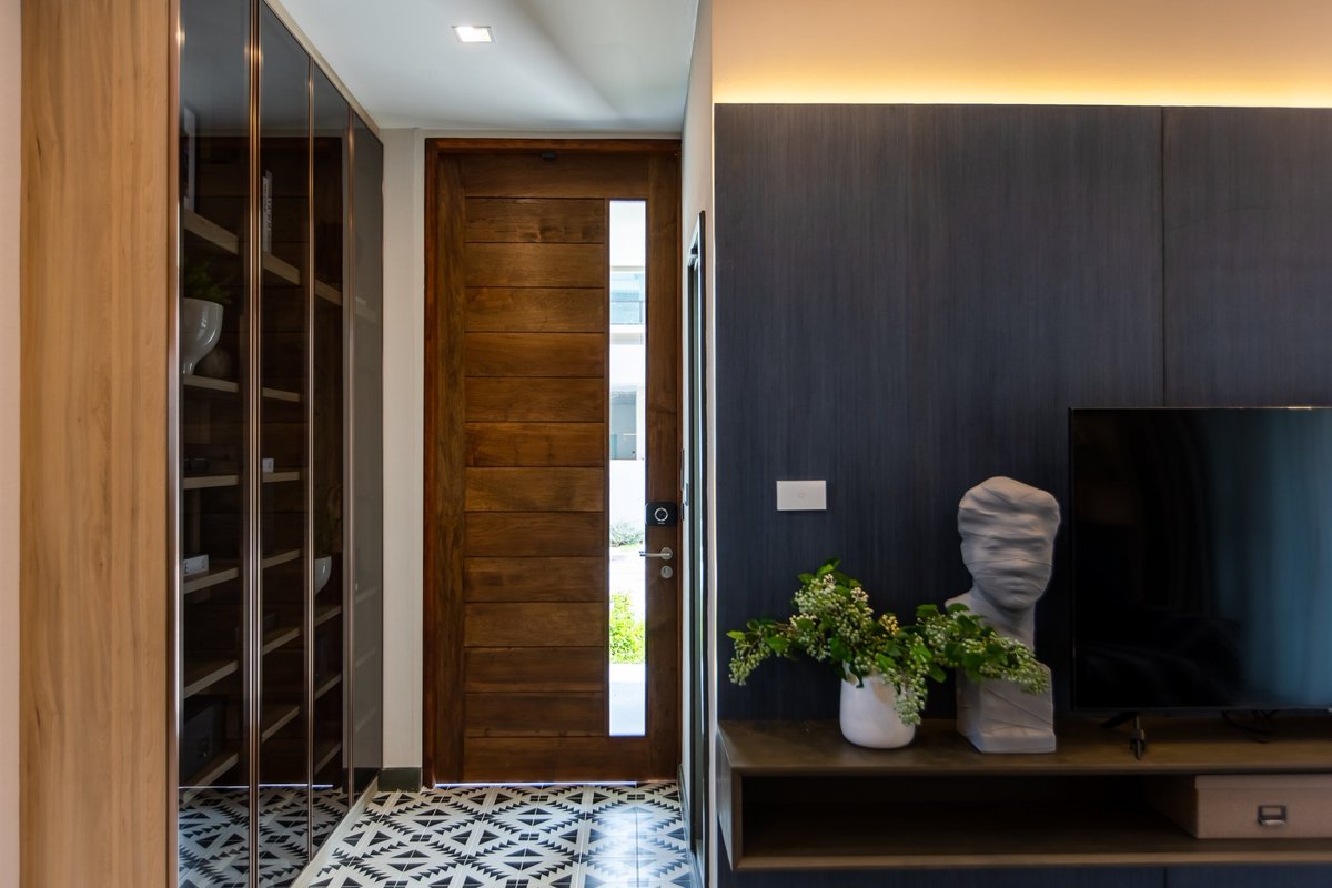 #บ้านคนโสด ซื้อรองเท้าเยอะเราก็เตรียม พื้นที่สำหรับชั้นวางรองเท้า วางรองเท้าได้เกิน 50 คู่