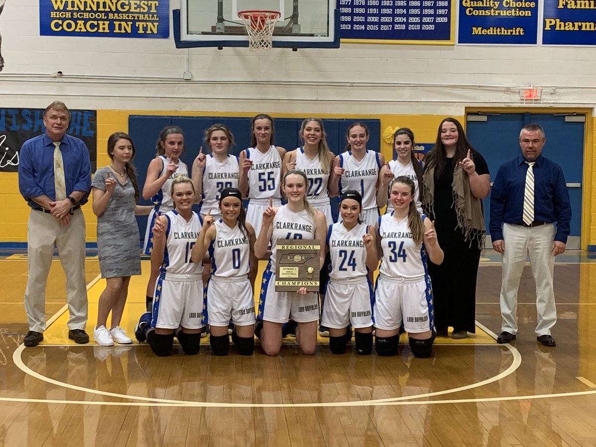 Congratulations Clarkrange Lady Buffaloes Region 3A Champs🏆