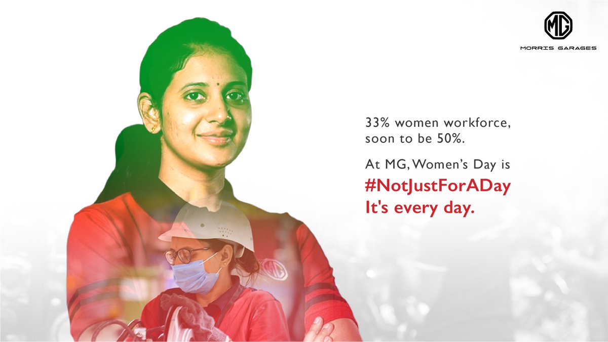 MGMotorIn's tweet photo. At MG, to celebrate women is our way of life. After all, from driving the brand forward to mentoring other women to making the 50,000th Hector all by themselves, they truly make us who we are. We celebrate #WomensDay every day, and #NotJustForADay https://t.co/9RNmsngroU