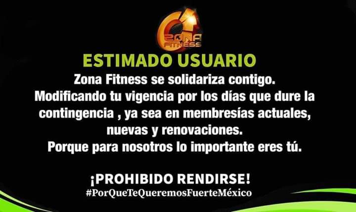 FundVidaSana's tweet photo. Y entonces qué pasó? 24032020 No lo están respetando. FRAUDE @ZonaFitnessCP @gymzfaltavista @zonafitnessclub @wbcmoro @WBCBoxing @JASRA1 @Claudiashein @STaboadaMx @Fantasmaniacas @ElMesias_AAA @CANEK_OFICIAL73 @carlosbondojo @sportcity_mx @SportsWorldMex @CONADE @Loba_Munoz https://t.co/HJhr0nmqUr