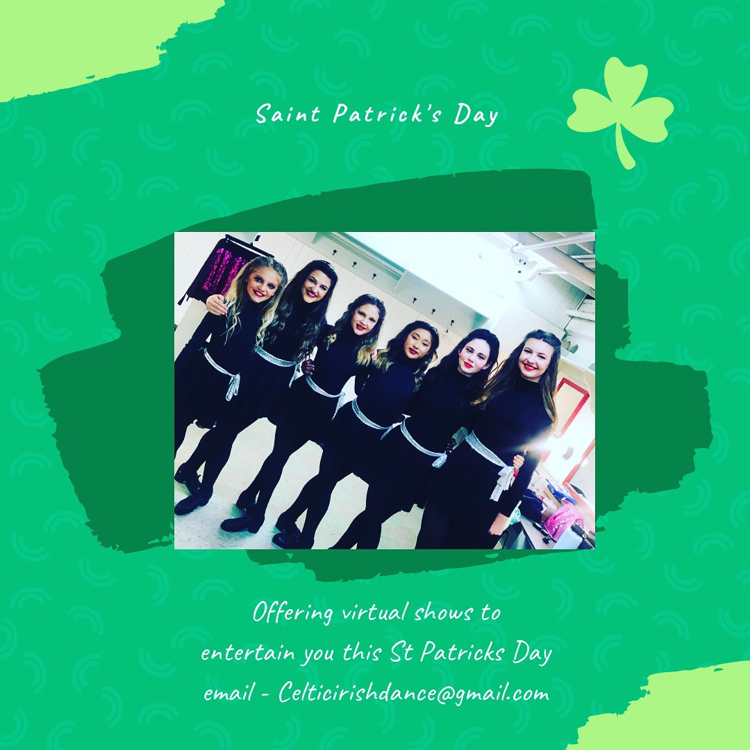 Book your #StPatricksDay2021 virtual performance with The CIDA Dancers #VirtualEvents #Irishdance
