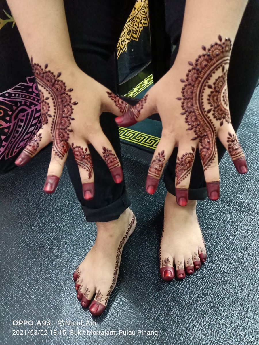 Corak henna simple