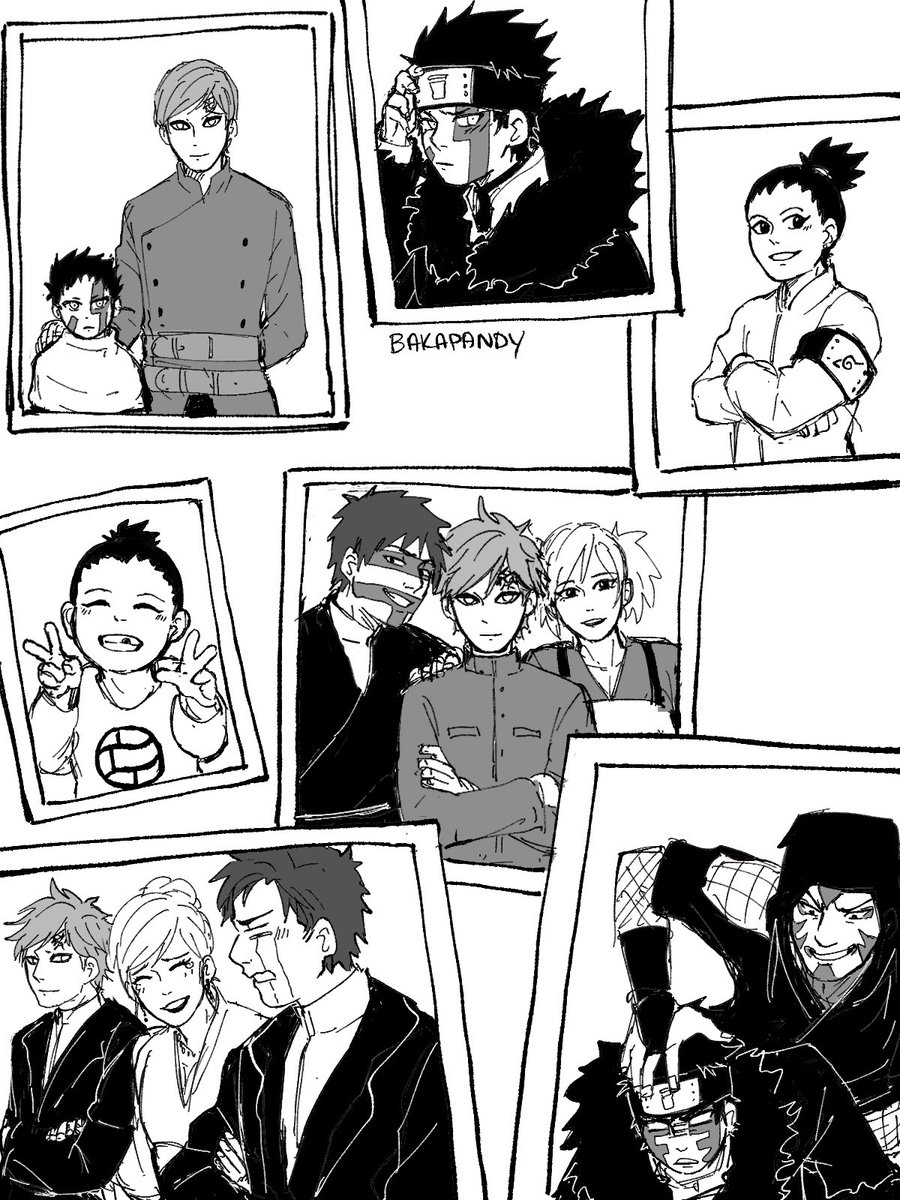 Some family photos found on the Kazekage's desk... 