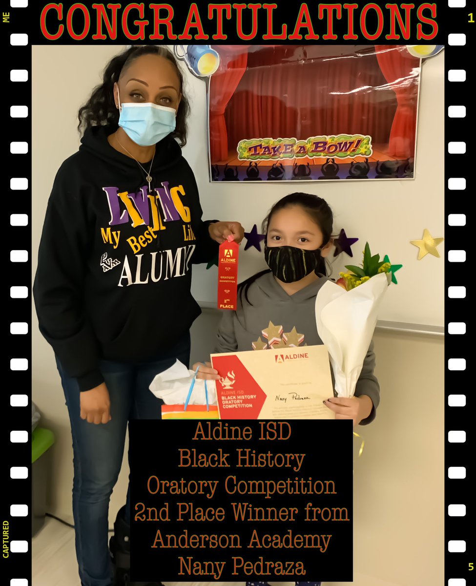 Aldine ISD Black History Oratory Competition winners from Anderson Academy <a href="/Anderson_AISD/">Anderson Academy</a> <a href="/drgoffney/">Dr. LaTonya M. Goffney</a> <a href="/AldineISD/">Aldine ISD</a> Great job ladies! Anderson Academy is producing the nation’s best!