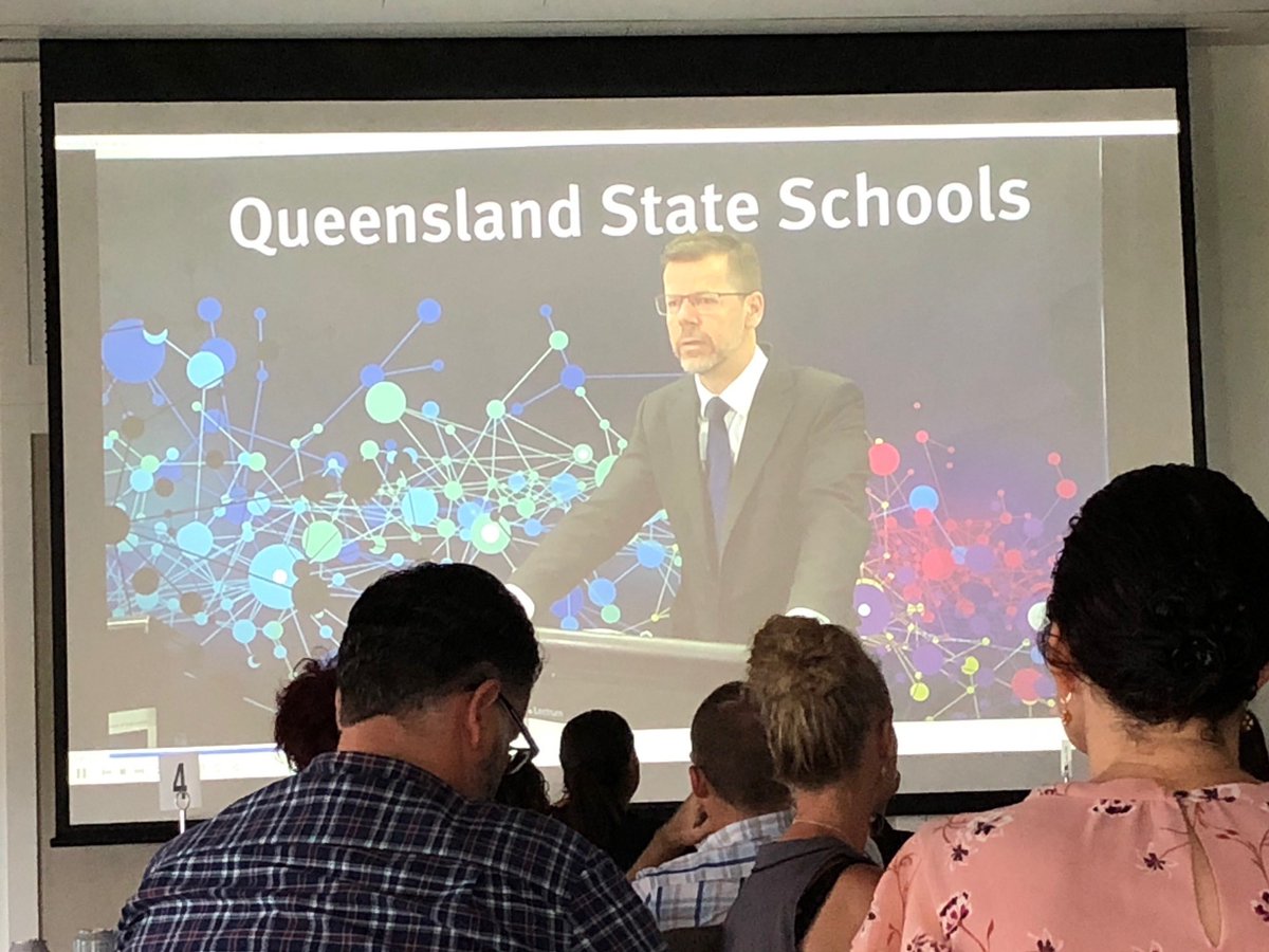 In Townsville today, listening to Education Qld’s Director-General addressing the attendees at North Qld Region Principal’s Professional Learning Days.  What a huge amount of educational knowledge together in this room!