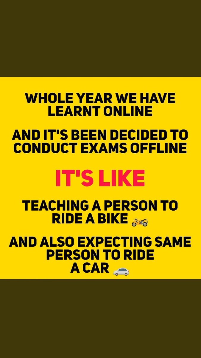 Suryansh_sailor's tweet photo. Change pattern to 50/50. Or take online exams ..... #Justice4Students
#Changepattern
#SupportMaharashtraStudents
@VarshaEGaikwad
@abpmajhatv
@CMOMaharashtra
@dinesh_sir
@aajtak
@BJP4India https://t.co/FrLRxkk4Ln